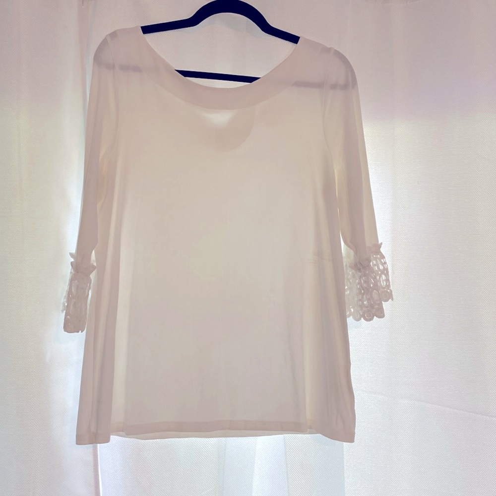 Lilly Pulitzer white blouse L